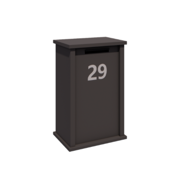 Cassetta postale in acciaio - Arizona M - 60 x 40 x 100 cm - RAL7016 opaco (grigio antracite)