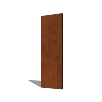 Pannello di base in acciaio corten 60 x 6 x 190 cm