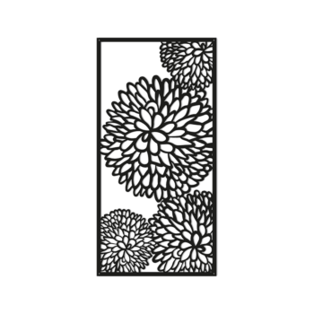 Decorazione da parete in metallo - Fiore 2.0 Small - 60 x 30,1 cm