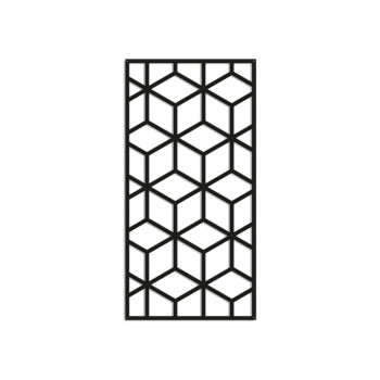 Decorazione da parete in metallo Motivo Geometrico 2.0