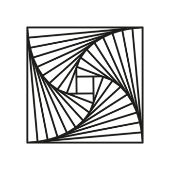 Decorazione da parete in metallo Motivo Geometrico 3.0