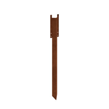 Picchetto di fissaggio in acciaio corten - Altezza bordura da giardino XL 45 cm
