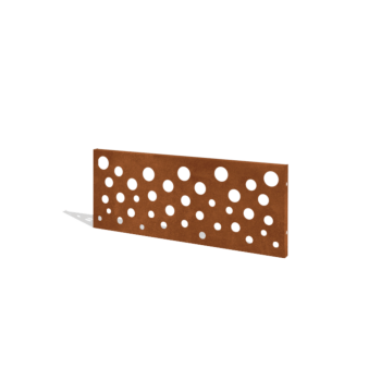Recinzione in acciaio corten H pannello B 120 x 47,5 cm
