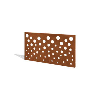 Recinzione in acciaio corten H pannello B 120 x 63,3 cm