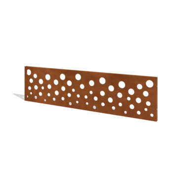 Recinzione in acciaio corten H pannello B 180 x 47,5 cm