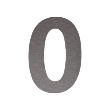 Numero civico in acciaio inox 0-15 cm