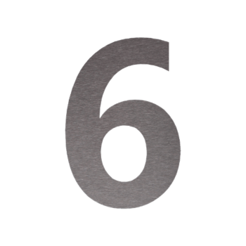 Numero civico in acciaio inox 6-80 cm