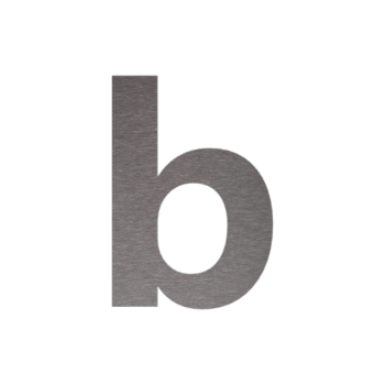 Numero civico in acciaio inox b – 43,1 cm