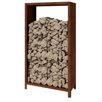 Portalegna in acciaio corten - Indiana - 100 x 40 x 180 cm