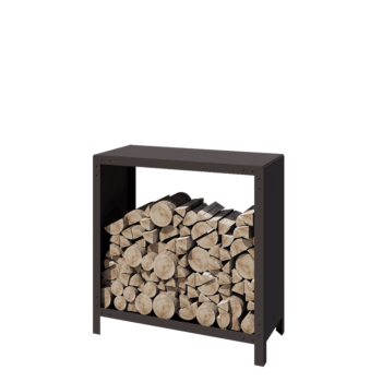 Portalegna in acciaio - Indiana - 100 x 40 x 100 cm - RAL7016 opaco (grigio antracite)