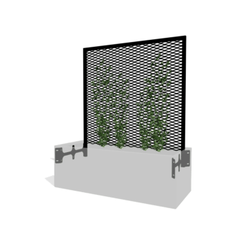 Griglia per rampicanti nero 120 x 50 cm