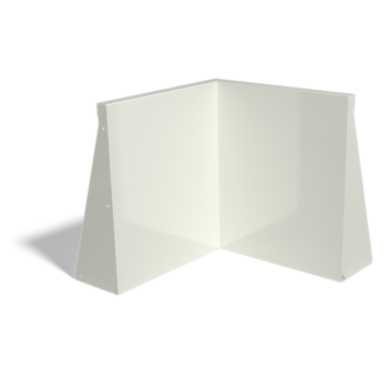 Muro di contenimento in acciaio - Angolo interno - 50 x 50 x 60 cm - RAL9005 opaco (nero)