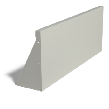 Muro di sostegno diritto in acciaio verniciato a polvere 100 cm (altezza 40 cm)