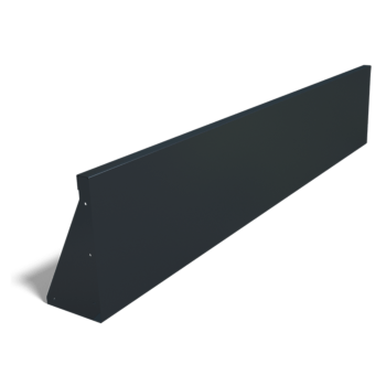 Muro di sostegno diritto in acciaio verniciato a polvere 200 cm (altezza 40 cm)