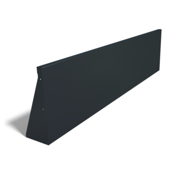 Muro di sostegno diritto in acciaio verniciato a polvere 200 cm (altezza 50 cm)