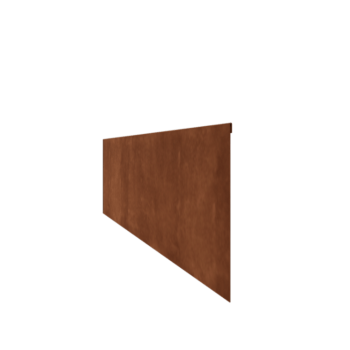 Bordura appiattita in acciaio Corten 35 cm (lunghezza 150 cm)