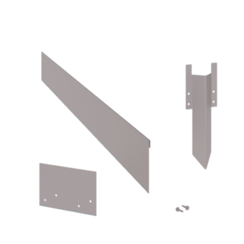 Bordura appiattita in acciaio zincato 13 cm - set completo per 15 metri