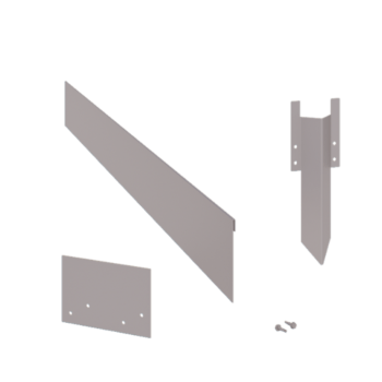 Bordura da giardino in acciaio zincato - Appiattita - Altezza 13 cm - Set completo 24 metro