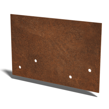 Piastra di giunzione diritta in acciaio Corten media 22 - 25 cm