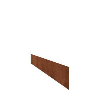 Bordura da giardino in acciaio corten - Dirrita - Altezza 15 cm - 150 cm