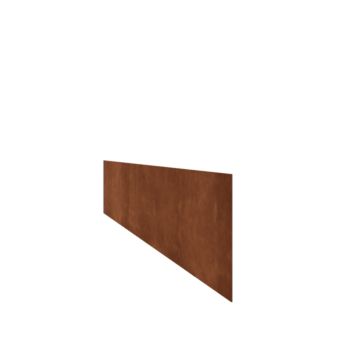Bordura diritta in acciaio Corten 25 cm (lunghezza 150 cm)