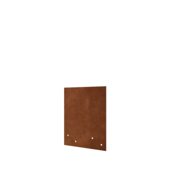 Piastra di giunzione diritta in acciaio Corten media 22 - 25 cm