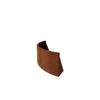 Muro di contenimento in acciaio corten - Curva esterna - 100 x 100 x 40 cm