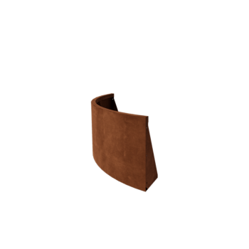 Muro di contenimento in acciaio corten - Curva esterna - 100 x 100 x 50 cm