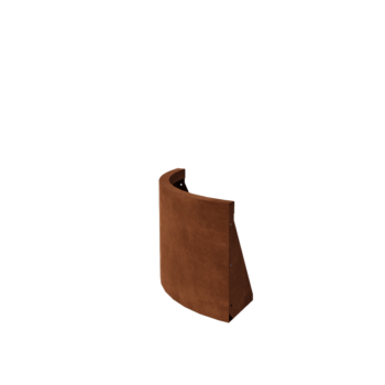 Muro di contenimento in acciaio corten - Curva esterna - 50 x 50 x 40 cm