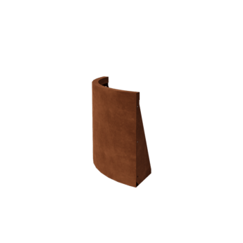 Muro di contenimento in acciaio corten - Curva esterna - 50 x 50 x 50 cm