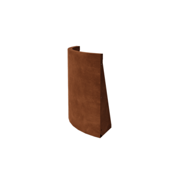 Muro di contenimento in acciaio corten - Curva esterna - 50 x 50 x 60 cm