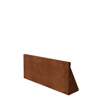 Muro di contenimento in acciaio corten - Dirrita - 100 x 40 cm