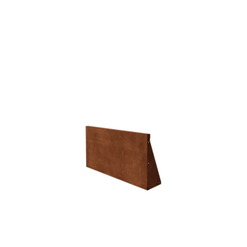 Muro di contenimento in acciaio corten - Dirrita - 100 x 50 cm