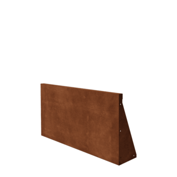Muro di contenimento in acciaio corten - Dirrita - 100 x 50 cm