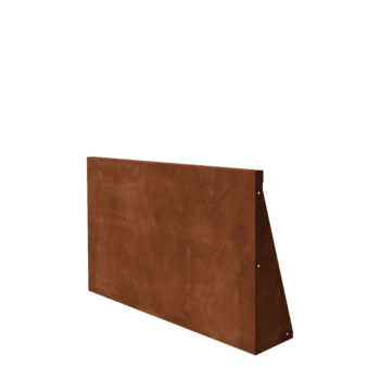 Muro di contenimento in acciaio corten - Dirrita - 100 x 60 cm