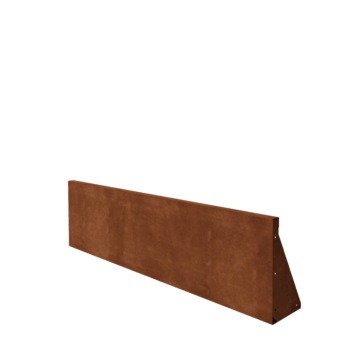 Muro di contenimento in acciaio corten - Dirrita - 150 x 40 cm