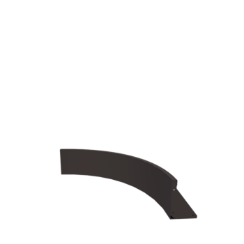 Muro di contenimento in acciaio - Curva interna - 100 x 100 x 30 cm - Altri colori RAL