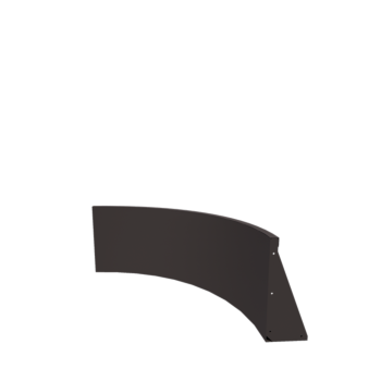 Muro di contenimento in acciaio - Curva esterna - 100 x 100 x 50 cm - RAL7016 opacot (grigio antracite)