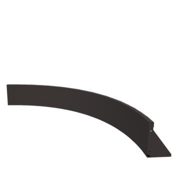 Muro di contenimento in acciaio - Curva interna - 150 x 150 x 30 cm - Altri colori RAL