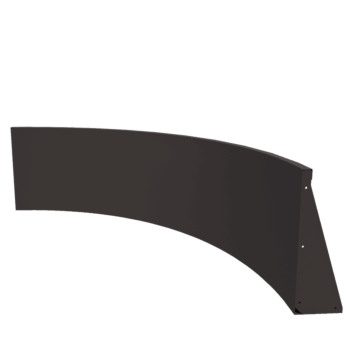 Muro di contenimento in acciaio - Curva interna - 150 x 150 x 60 cm - Altri colori RAL