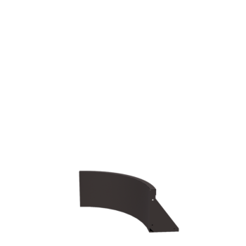 Muro di contenimento in acciaio - Curva interna - 50 x 50 x 30 cm - Altri colori RAL