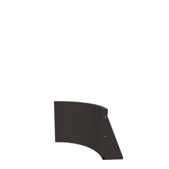 Muro di contenimento in acciaio - Curva interna - 50 x 50 x 50 cm - Altri colori RAL