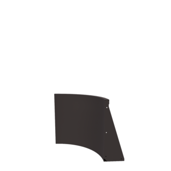 Muro di contenimento in acciaio - Curva interna - 50 x 50 x 60 cm - Altri colori RAL