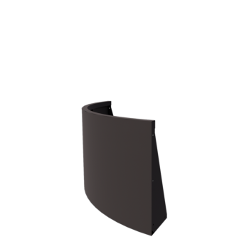 Muro di contenimento in acciaio - Curva esterna - 100 x 100 x 60 cm - Altri colori RAL