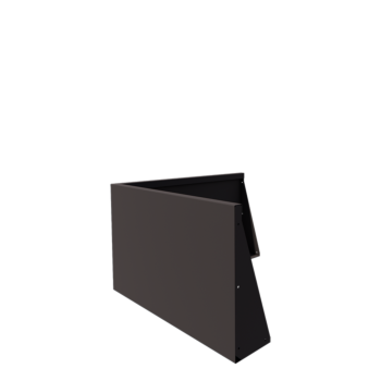 Muro di contenimento in acciaio - Angolo esterno - 100 x 100 x 60 cm - Altri colori RAL