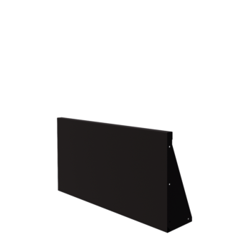 Muro di contenimento in acciaio - Dirrita - 100 x 50 cm - RAL9005 opaco (nero)