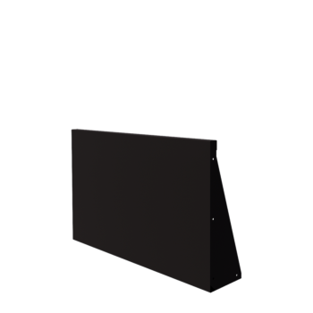 Muro di contenimento in acciaio - Dirrita - 100 x 60 cm - RAL9005 opaco (nero)