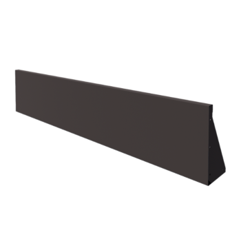 Muro di contenimento in acciaio - Dirrita - 200 x 40 cm - RAL7016 opaco (grigio antracite)