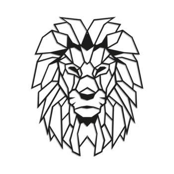 Decorazione da parete in metallo Leone 1.0