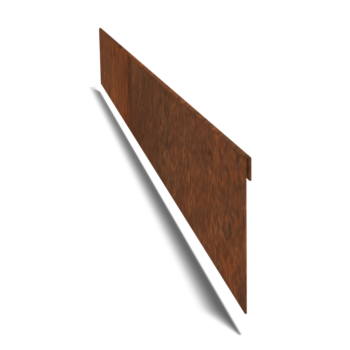 Bordura appiattita in acciaio Corten 13 cm (lunghezza 150 cm)